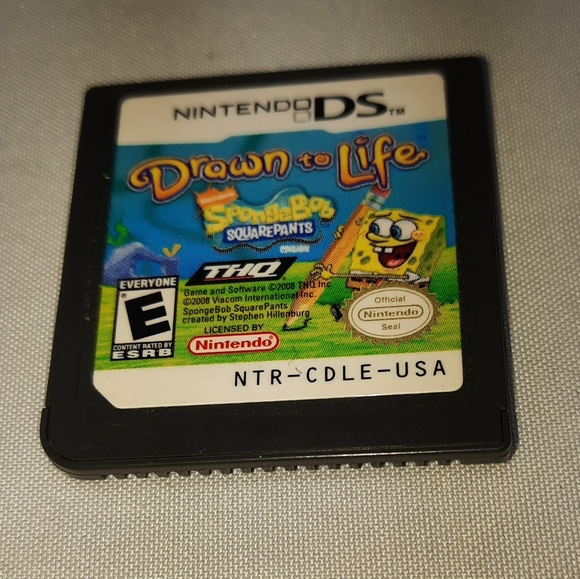 Nintendo DS Drawn to Life Spongebob Squarepants DS GAME ONLY Works - Picture 2 of 4
